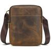 Retro Style Mini Shoulder Bag Genuine Leather Crossbody Bags Real Cowide Small Sling Bags Cowkin Men Male Bags For Phone Purse
