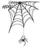 Waterproof PVC Wall Decals Halloween Spider Web Static Window Stickers Clings for Scary Party Decorations Glass Doors And Windows Home Store Indoor