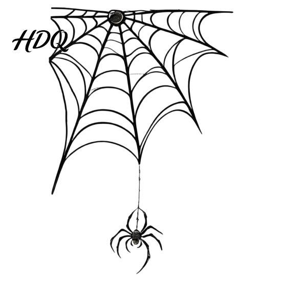 Waterproof PVC Wall Decals Halloween Spider Web Static Window Stickers Clings for Scary Party Decorations Glass Doors And Windows Home Store Indoor