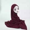 Fashion Strechy Cotton Jersey Hijab For Women Muslim Scarf Plain Long Shawls Islamic Turban Headbands Foulard New Headscarf Wrap