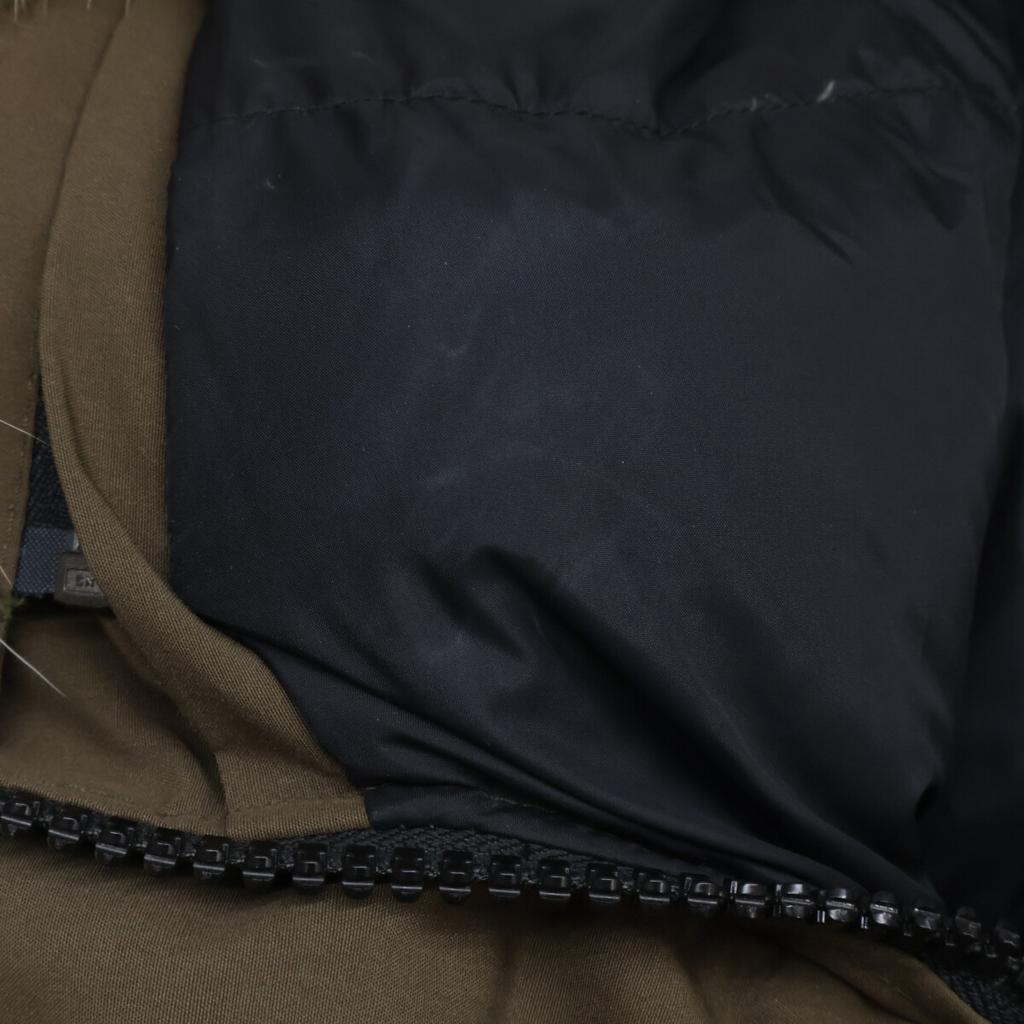 Canada Goose Krajowy regularny 3802L SHELBURNE PARKA Kurtka puchowa Shelburne Parka z futrem Kurtka XS khakiUżywana