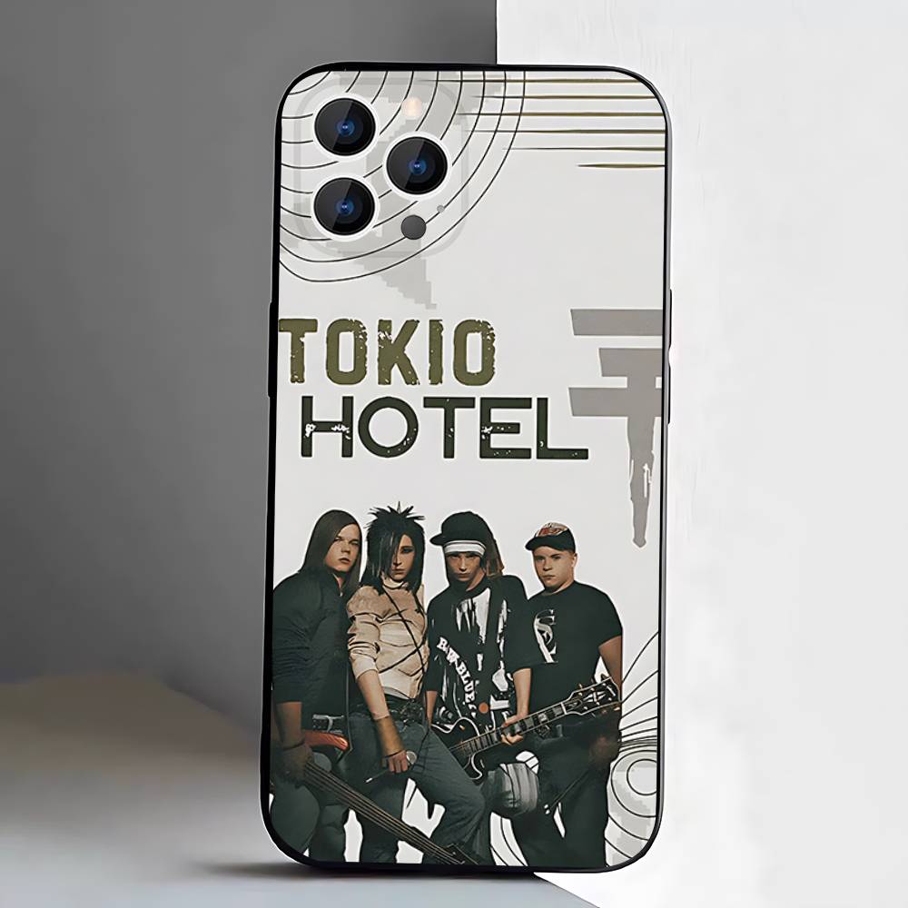 Tom Bill Kaulitz T-Tokio Hotels Black Case For iPhone 17 13 14 15 11 16 12 Pro Max Pro Max Plus E Air Mini Phone Cover Shell