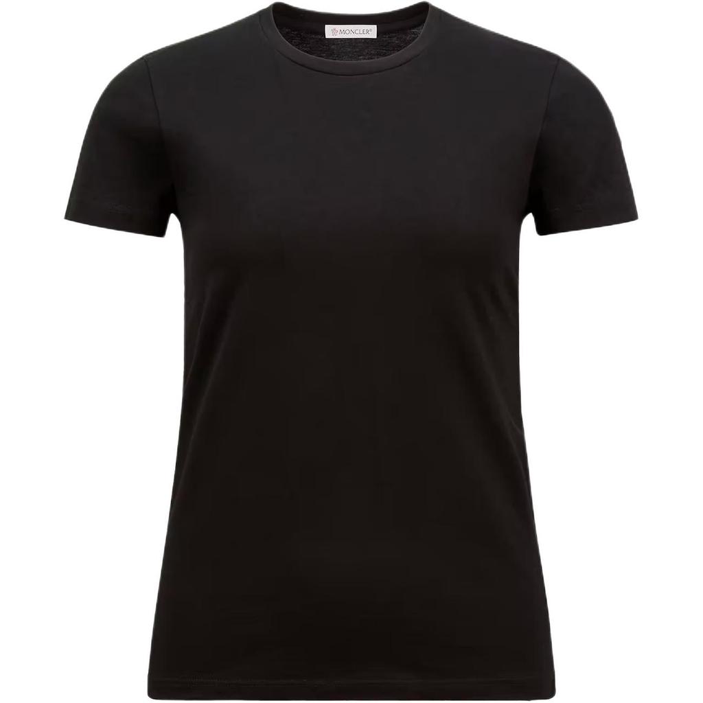 Moncler Logo Patch Cotton Jersey T-Shirt Women Tops L10938C73200V8058999