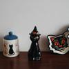 Nordic Hand-painted Black Cat Shaped Ceramic Jewelry,living Room Foyer Dining Table Holiday Decorations,home Decoration Crafts