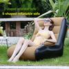 Aufblasbarer S-förmiger Liegestuhl: Tragbares, faltbares Outdoor-Sofa für Camping und Freizeit.