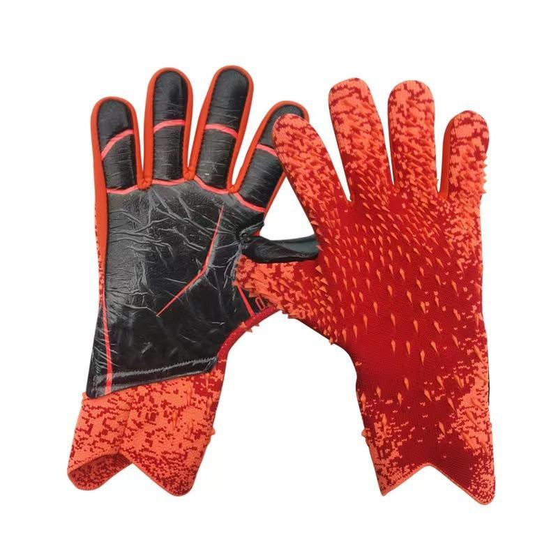 Football Goalkeeper Gloves Thickened Children Adult Latex Fingerless Training Breathable Comfortable Football Goalkeeper Gloves