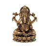 Messing Laxmi Ganesh Idol (2 ") | Hindu-Götterstatue für Heimtempel, Büro & Puja | Diwali-Geschenk, Einweihung, Hochzeit & Firmengeschenk |