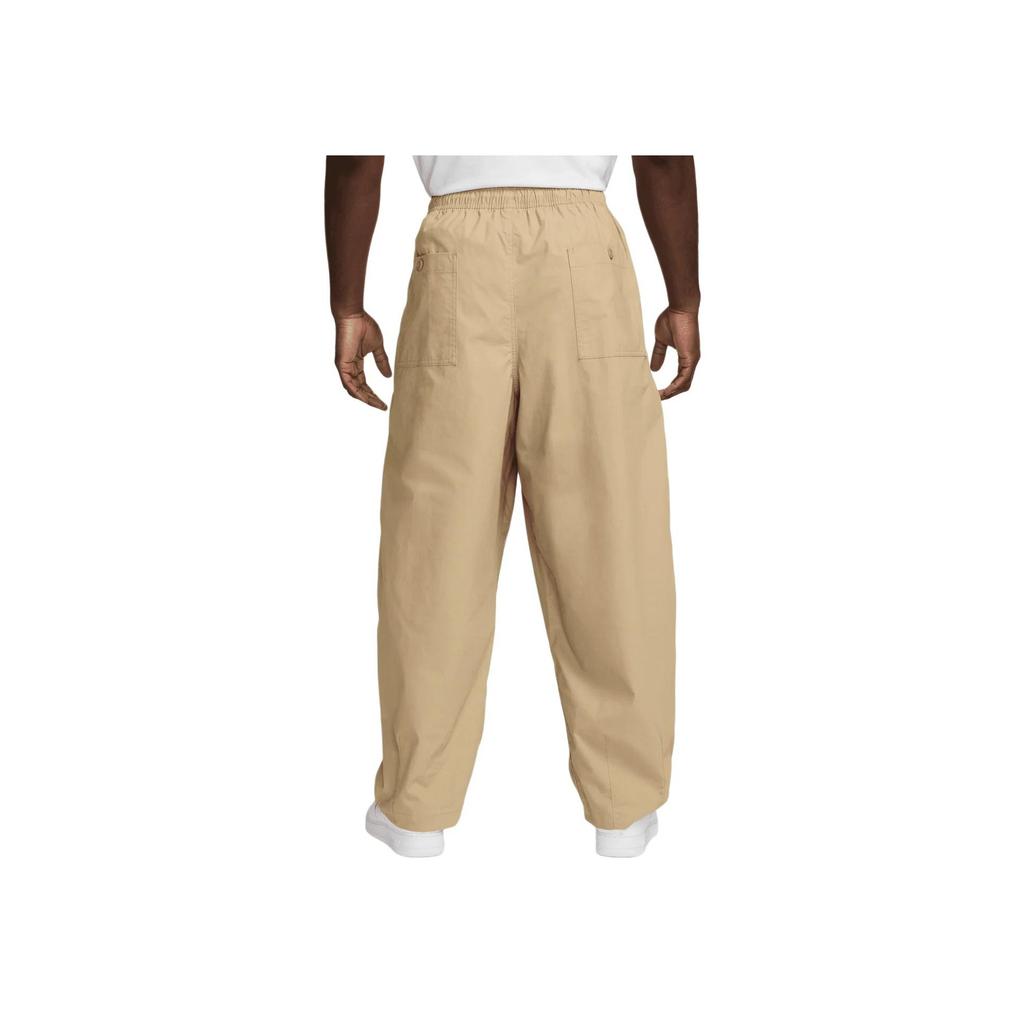 Nike Logo Embroidered Straight Leg Loose Fit Casual Pants Men Bottoms Beige HJ1974-297