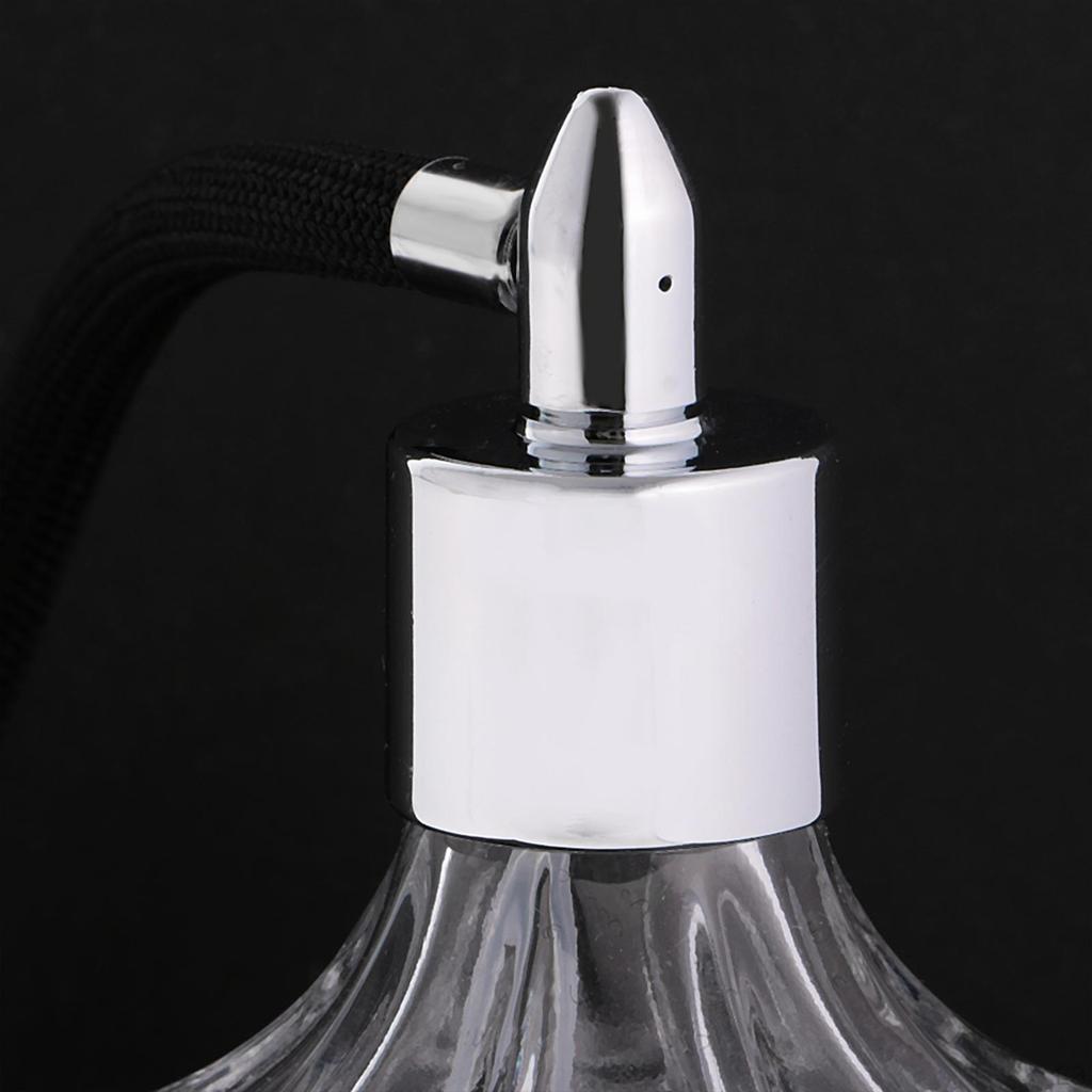 Flacon de parfum en cristal transparent 80 ml avec pompe élégante en verre recharge style vintage