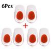 1Pair/3Pair Silicone Massager Care Half Heel Insole Orthopedic Insoles for Heel Spurs Pain Foot Cushion Foot Pad Height Increase