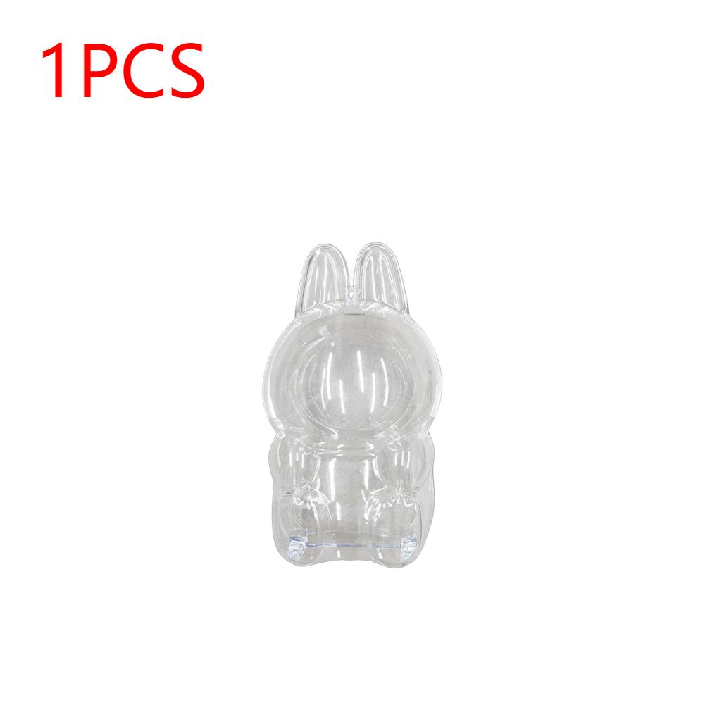 For Labubu Transparent Protective Cover Monster Toy Elf Doll Cover Storage Box Cute Elf Plushie Display Cover for Party Dolls