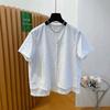 16-Year Summer Shirt Short-sleeved Women's Pleated New Shirt Loose Casual Short-sleeved Shirt Top
