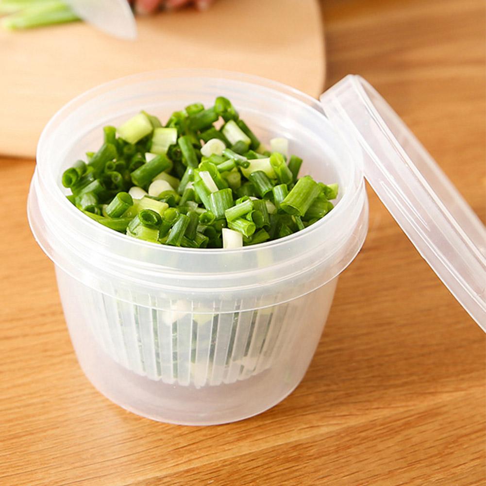 Double Layer Drain Basket Fruit Vegetable Washing Colander Strainer Kitchen Tool