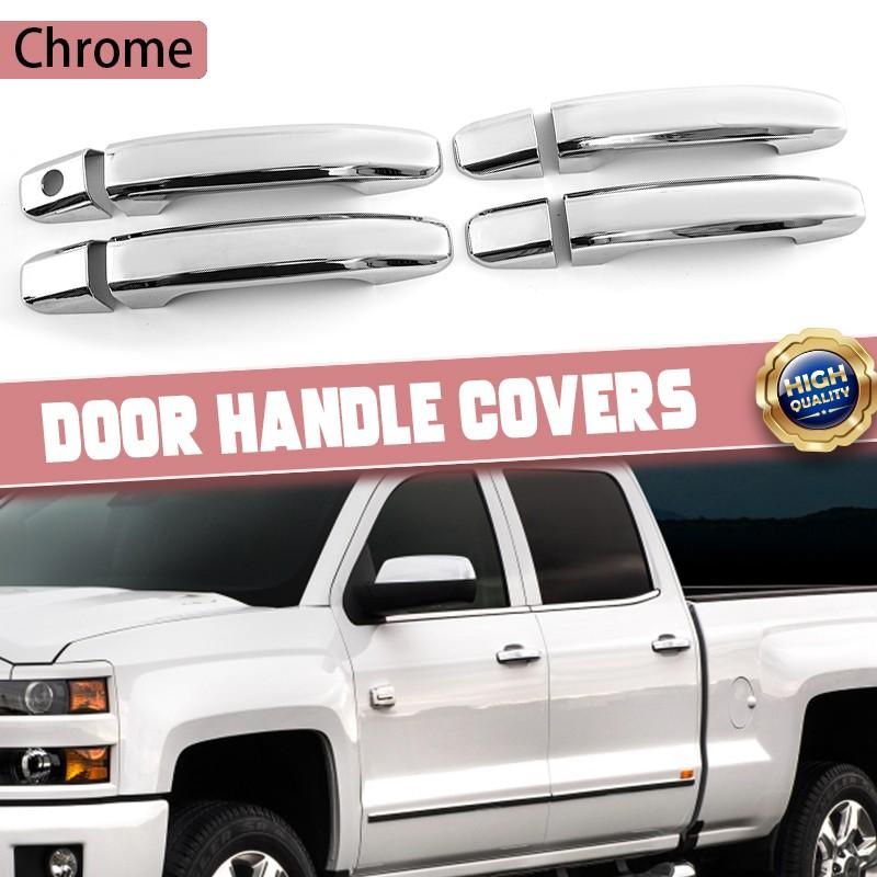 8PCS For 2014-2020 Chevy Silverado GMC Sierra Chrome 4Door Handle Covers Overlay