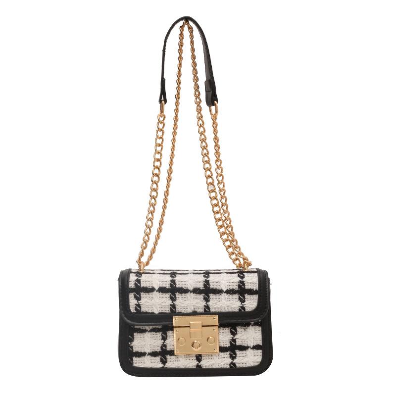 

Новая модная маленькая квадратная сумка контрастного цвета, трендовая универсальная сумка на одно плечо через плечо для женщин