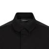 Emporio Armani Solid Color Fitted Short Sleeve Polo Shirt Men Tops Black 3D1FM31-JCYZ1-0999