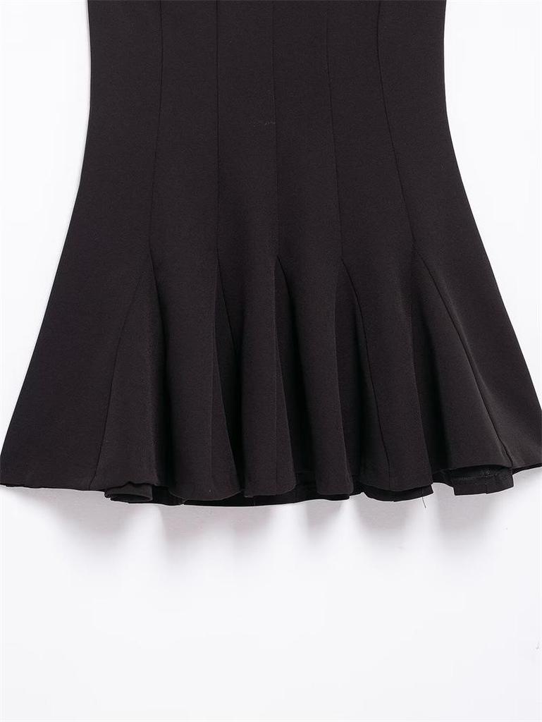 TAOP&ZA Dámské elegantní šaty bez ramínek s vlnitým krátkým lemem 2160777 - Jarní/letní kolekce