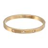 Geometric Titanium Steel Bracelets For Women Men With Rhinestone Decor For Trendy Fashion And Gift