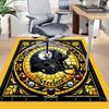 1PC Stained Glass Steelers Non-Slip Floor Carpet Compatible for Office&Living Room&Bedroom&Dining Room - Flat - Weave Machine-S0352