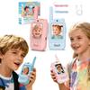 Video Walkie Talkies for Kids 2 Pack Rechargeable Toddler Toys for Indoor Camping Travel Birthday Gfits for Kids Ages 3-12