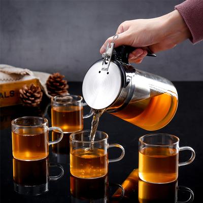 750Ml Glass Teapot Heat Resistant With 304 Stainless Steel Tea Infuser Filter for Oolong Green and Black and Pu Erh Tea