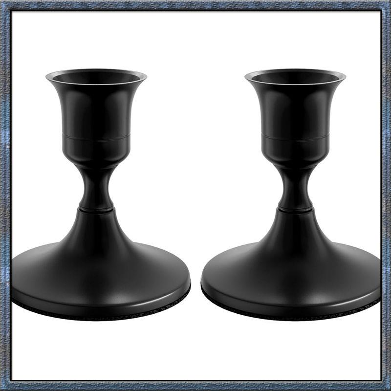 

Aug. Taper Candle Holders, Vintage Metal Candlestick Holders For Dinner Room Table Centerpiece Or Mantel Wedding Party Decor