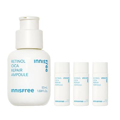 Retinol Cica Repair Ampoule Skin Renewal Soothing Serum Set 50ml + 10ml X3
