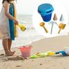 Kids Beach Toys Playset Portable Summer Outing Sandbox Toy Foldable Bucket for Children Boys
