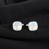 Milky Opal Gemstone 925 Sterling Silver Handmade Jewelry Cushion Cut Cufflinks 1" For Men's Shirt CL-9-14