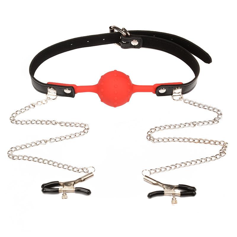 BDSM Silicone Mouth Gag Mouth Ball Female Slave Conditioning Couples Flirting Alternative Tools Erotic Toys Sex