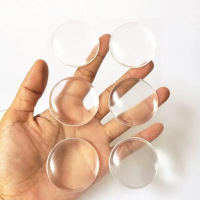 6 Pieces Adhesive Door Stops Transparent Elastic Silicone Buffer Wall Bumper Protector Door Stop for Handle275
