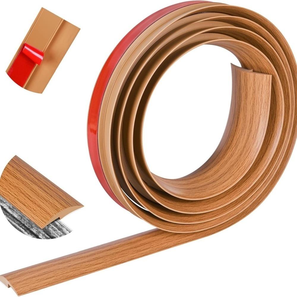 1pc 3metersX3.5cm Professional Carpet To Tile Floor Transition Strip Self Adhesive Cuttable Threshold Cover Household Doorway