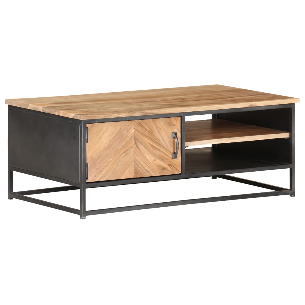 Coffee Table 90 X 50 X 35 Cm Solid Acacia Wood