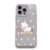 Summer Mobile Phone Case Apple 16promax Soft Cute Blush Rabbit iPhone14 Glitter Transparent Case 13 Anti-drop Hard Case