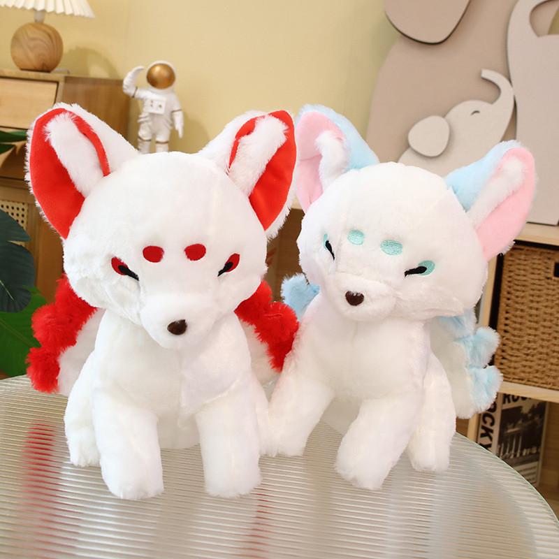 Sitting Plush Fox Toy Stuffed Animal Doll Cartoon Decoration Kids 38cm Gift
