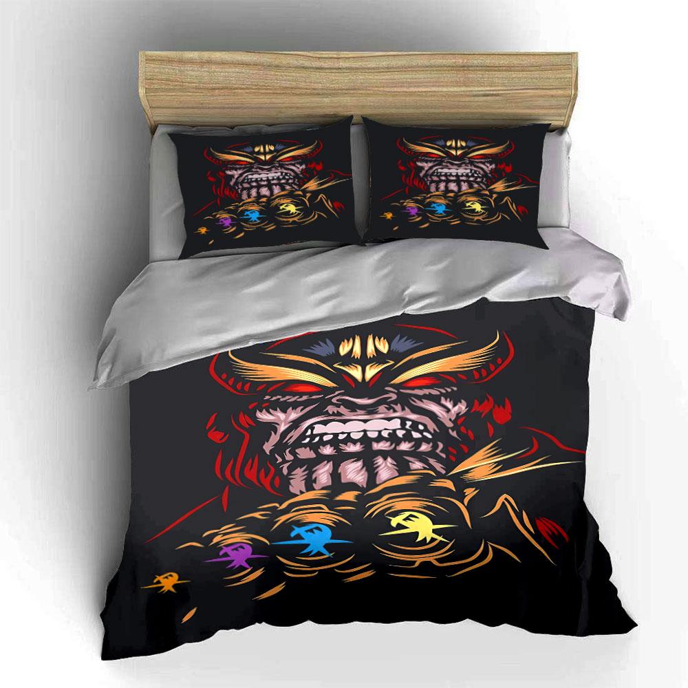Stylized face with gauntlet. Bedding sets Duvet cover sets Duvet covers Pillowcases(1 * Duvet Cover 2 * Pillowcases without duvet insert)