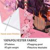 Name Custom Nezuko Wall Tapestry Aesthetic Wall Hanging Printed Fabric Blanket Decorative Tapestries for Bedroom Living Room Home Decor