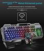 Mechanical Feel Gaming Keyboard & Mouse Set with Luminous Floating Keycaps, Metal Wired USB - Hot Sale