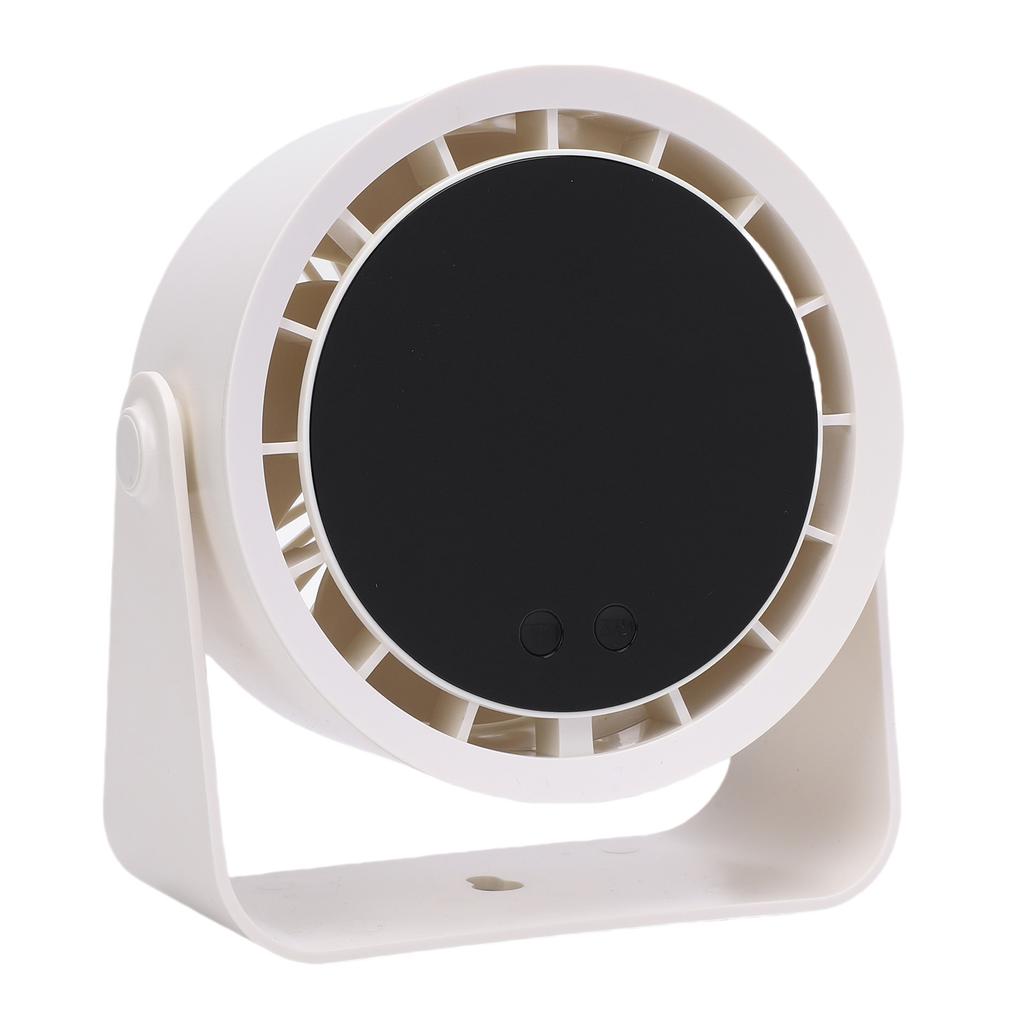 Small Desk Fan Flip Quiet Table Fan with 100 Speeds LED Digital Display Rechargeable Battery