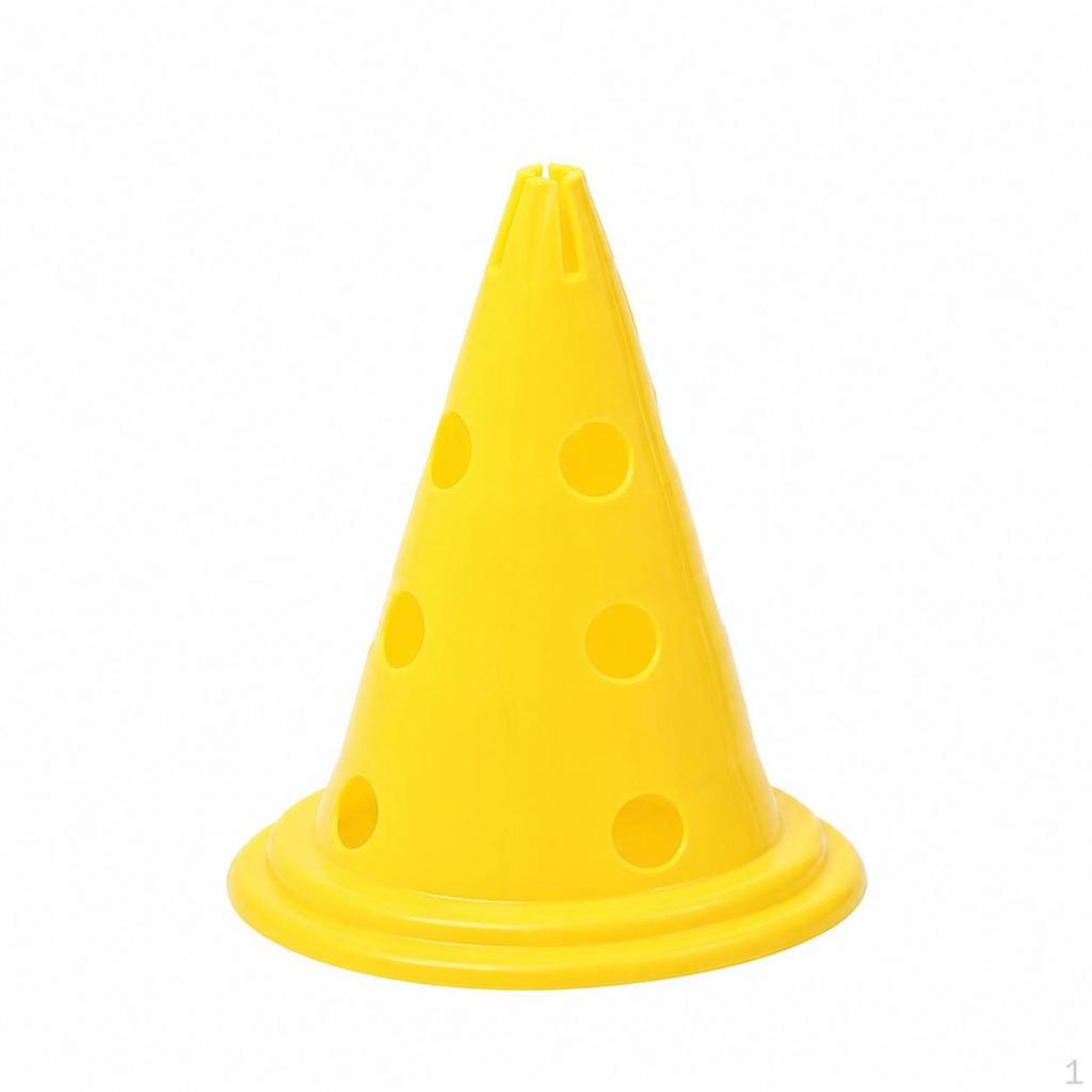 50cm Football Cones, PE Training Cones for Agility & Sports, Stackable Marker