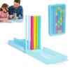 Jeu de Coordination Œil-Main 1/2 Jeux d'Ensemble Tri par Couleur Empilage, Puzzle d'Anneaux Arc-en-ciel à Empiler pour Voyage, Jeu de Société Enfants Adultes, Défi