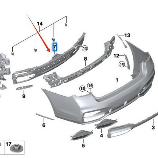 Adapter 51128074015 for BMW 7 Series G11 LCI
