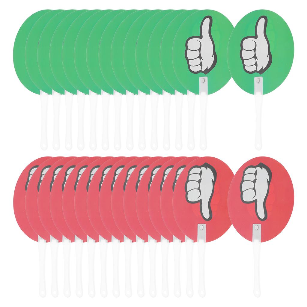 30 Pcs Signs Classroom Interactive Supplies Voting Board Judging Mini Portable Paddle Supply Teacher Baby