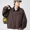 Spring and Autumn New Men's Retro Old Loose Stitching Laps Jacket