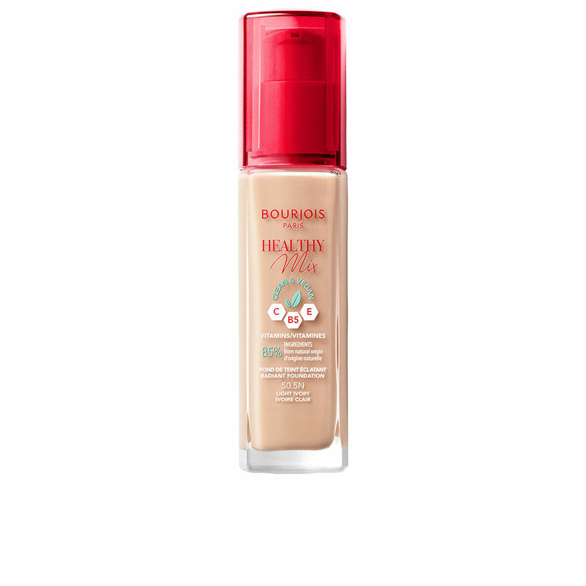 

Жидкая основа для макияжа Bourjois Healthy Mix № 50.5N Светло-бежевый 30 мл