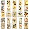 10/50PCS Retro farfalla pianta fiore adesivi decalcomanie vintage decorazione telefono fai da te notebook valigia laptop adesivo graffiti