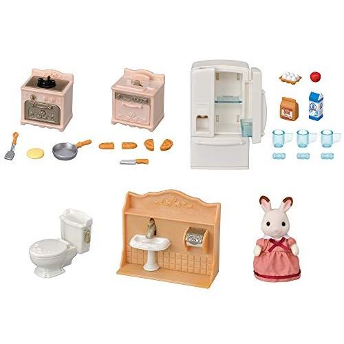 Sylvanian Families Doll/Furniture Set [Lots of Play! First Furniture Set] SE-203 ST Mark Certification For Ages 3 and Up Toy Dollhouse Sylvanian