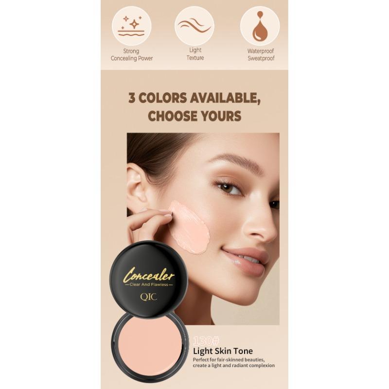 Concealer deckt Tattoo-Flecken, Aknenarben, Augenringe ab, unsichtbare Poren Concealer Dreifarbige Concealer-Palette