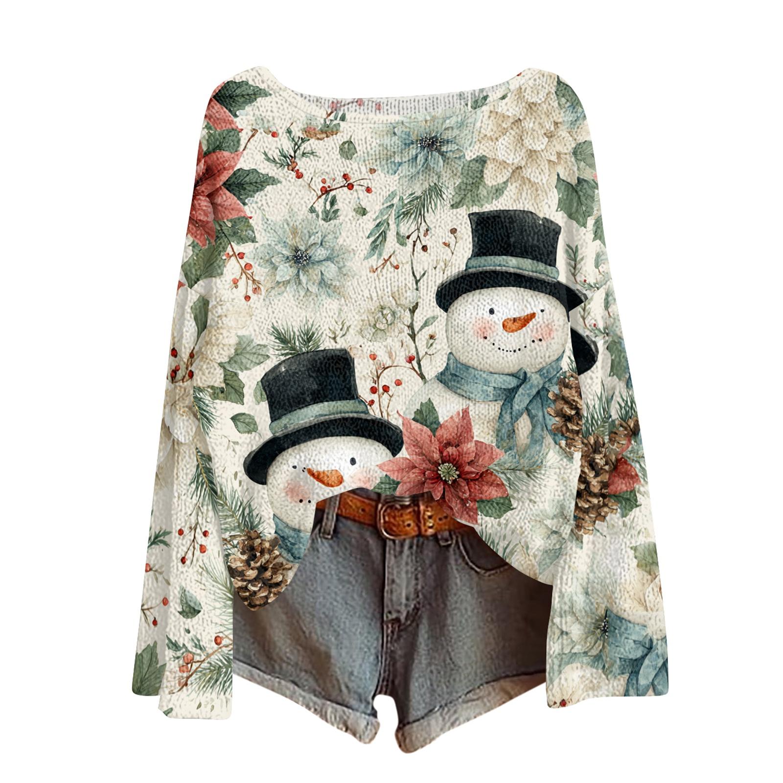 

Женские осенние свитера с длинным рукавом, топы с принтом, пуловеры, свободная нарядная повседневная базовая одежда L зелёный