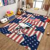 Snoopy Patriotic Parade Theme Rug Durable Stainresistant Easyclean Carpet For Kids Bedroom Play Area Home Party Decor Christmas Gift